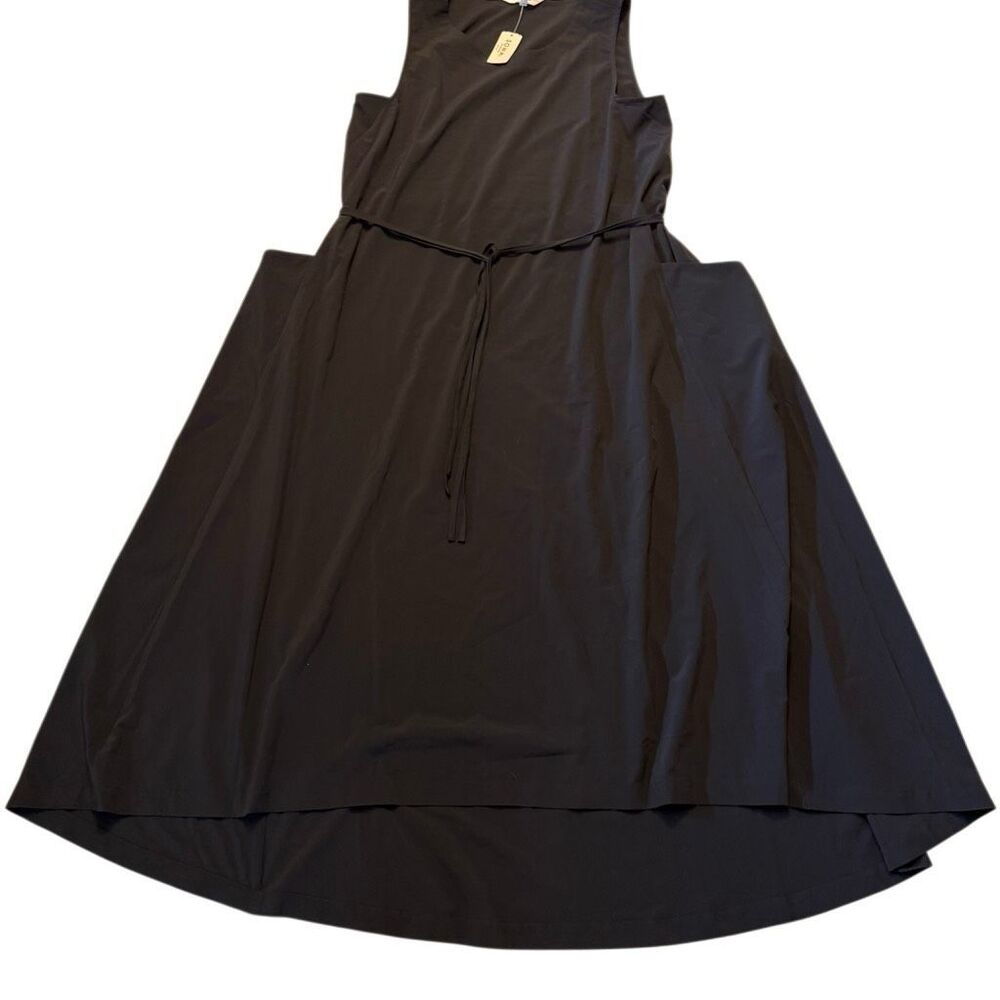 Soma | NWT Everstretch Maxi Bra Dress | Black High Low Hem Pockets | Size M